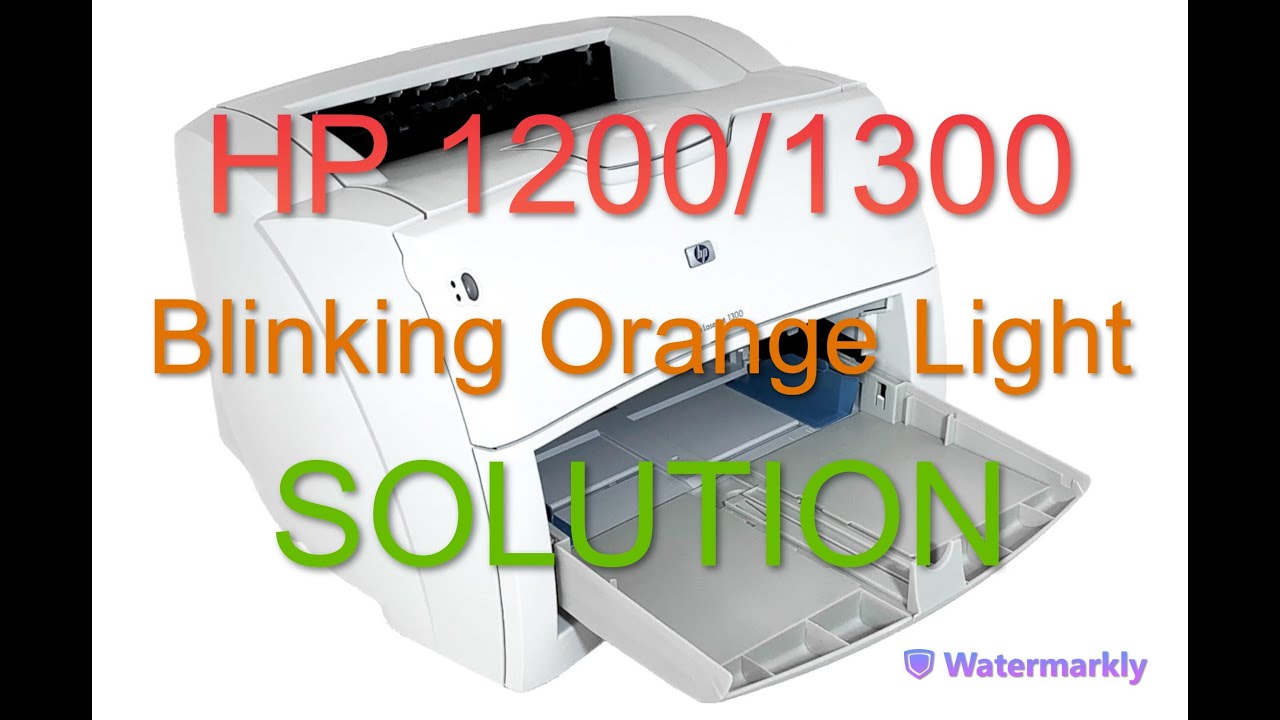 HP LaserJet 1200/1300 Blinking Оrange Light Error - SOLUTION