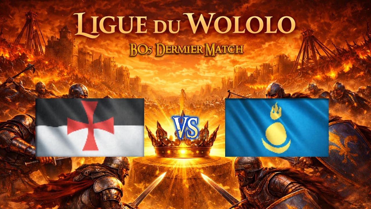 AOE4  - Dernier MATCH SUPERBE Finale Top 2 vs Top3 FR !!!! la macédoine contre les Elephant Match 5