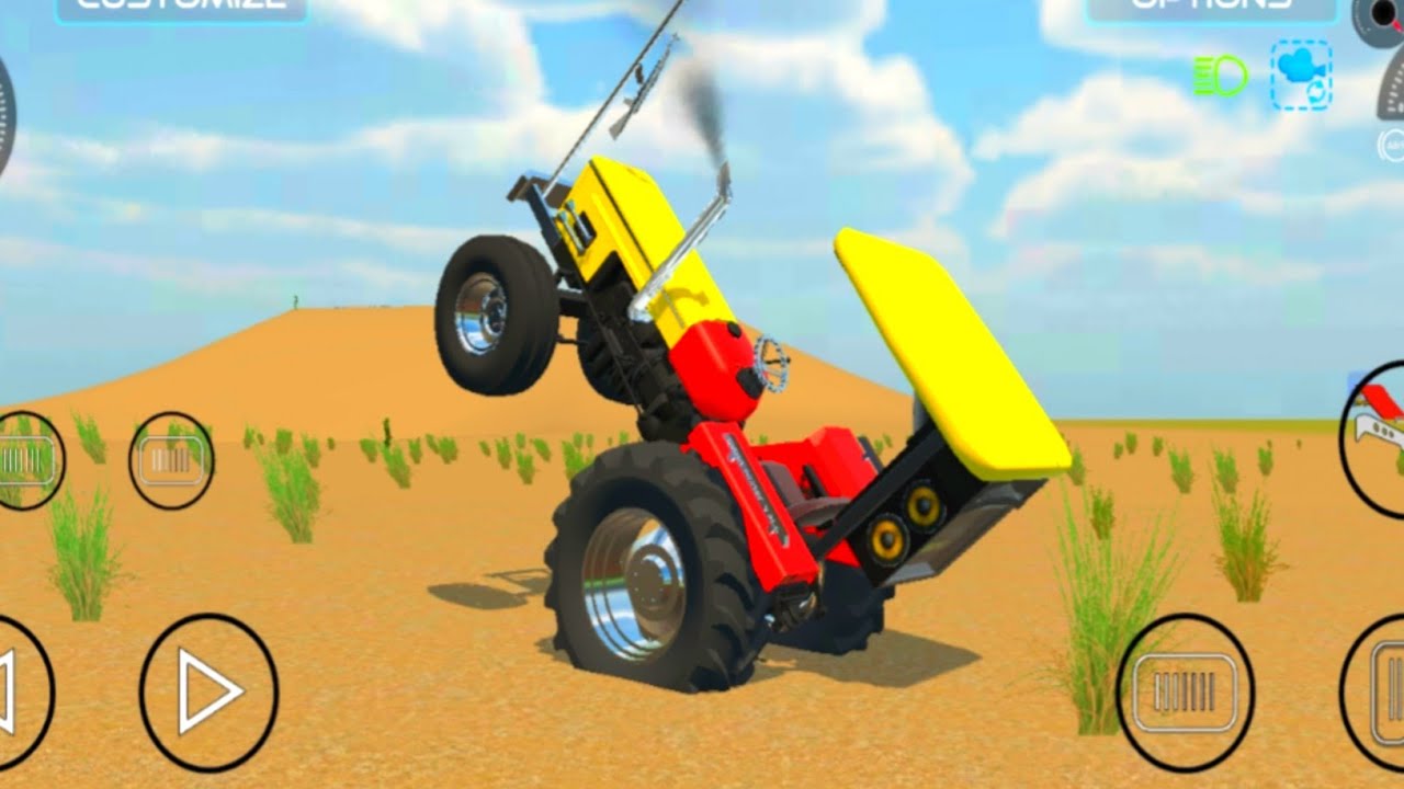 Indian Farming Tractor Gameplay || Real Tractor Driving Simulator 2025  || New Delhi Station track