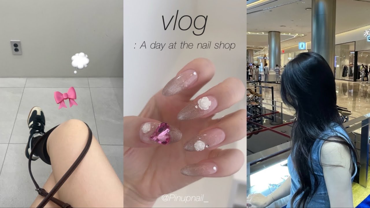 vlog. 네일샵 원장의 하루🐜 (생존신고..😮‍💨) & 셀프네일💭♥