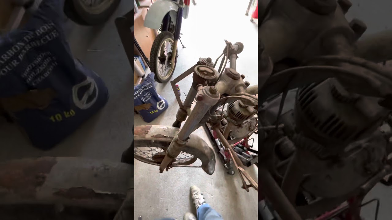 Restauration moto 125 GIMA 1951