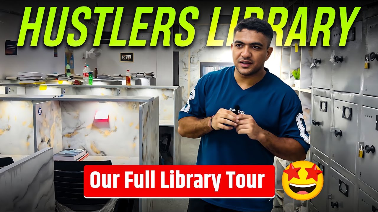 Our full Library tour🤩| Hustlers Library😍| Best place to study for exams💪 #ssc #ssccpo #library