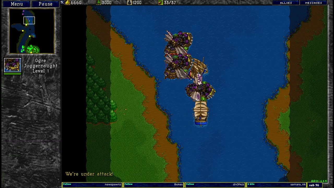 Warcraft 2 classic The Spiral 1v1 u8t3io3p vs dj_boss