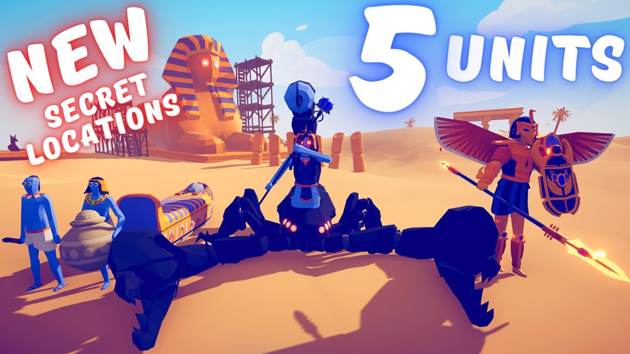 NEW 5 HIDDEN UNITS SECRET LOCATIONS - Totally Accurate Battle Simulator TABS