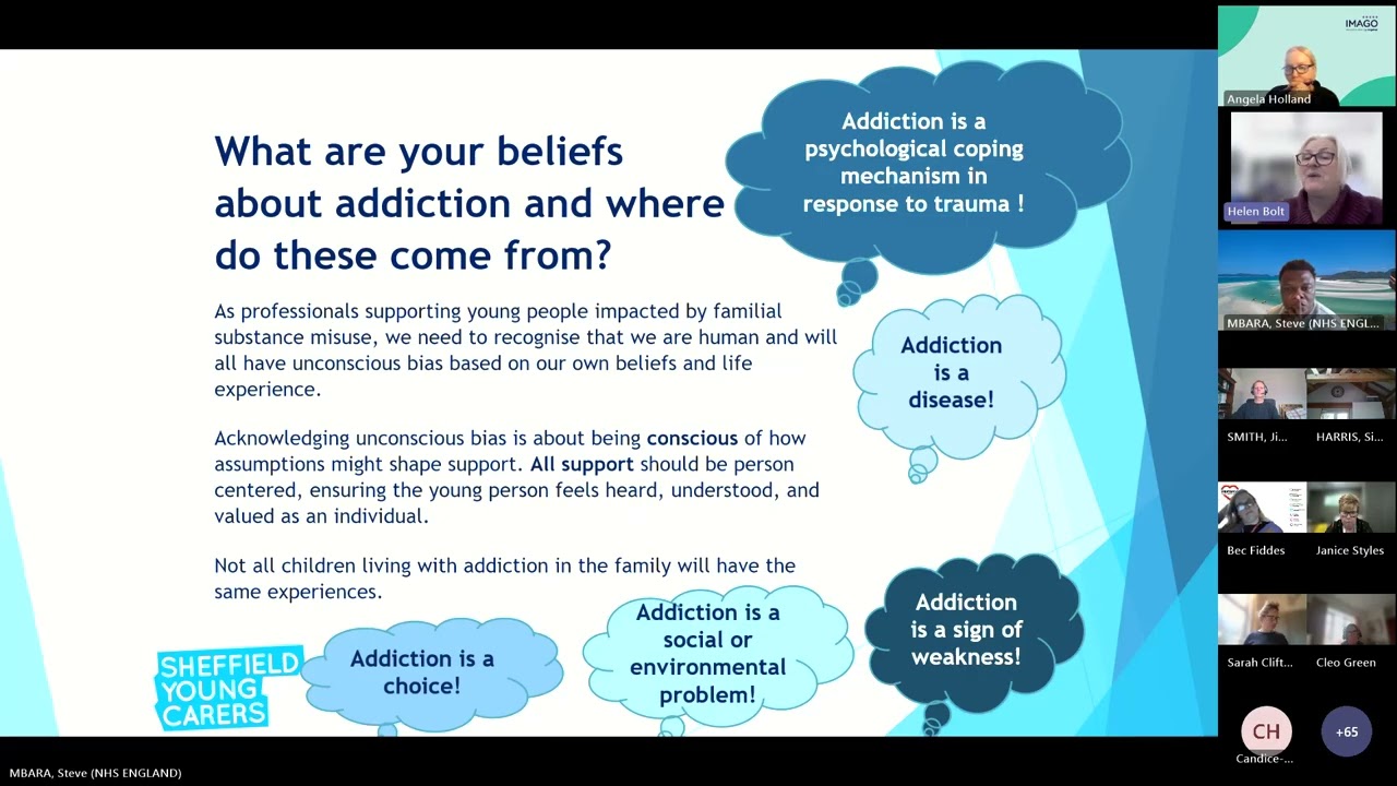 Bi Monthly Carers Lunch & Learn Webinar: Young Carers Supporting People with Drug and Alcohol Misuse