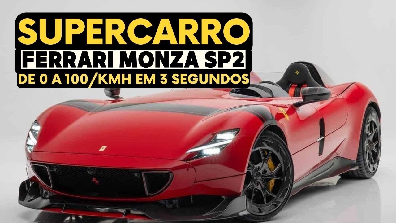 Supercarro Ferrari Monza SP2 ganha vers&atilde;o tunada capaz de atingir 100 kmh em menos de 3 segundos!!