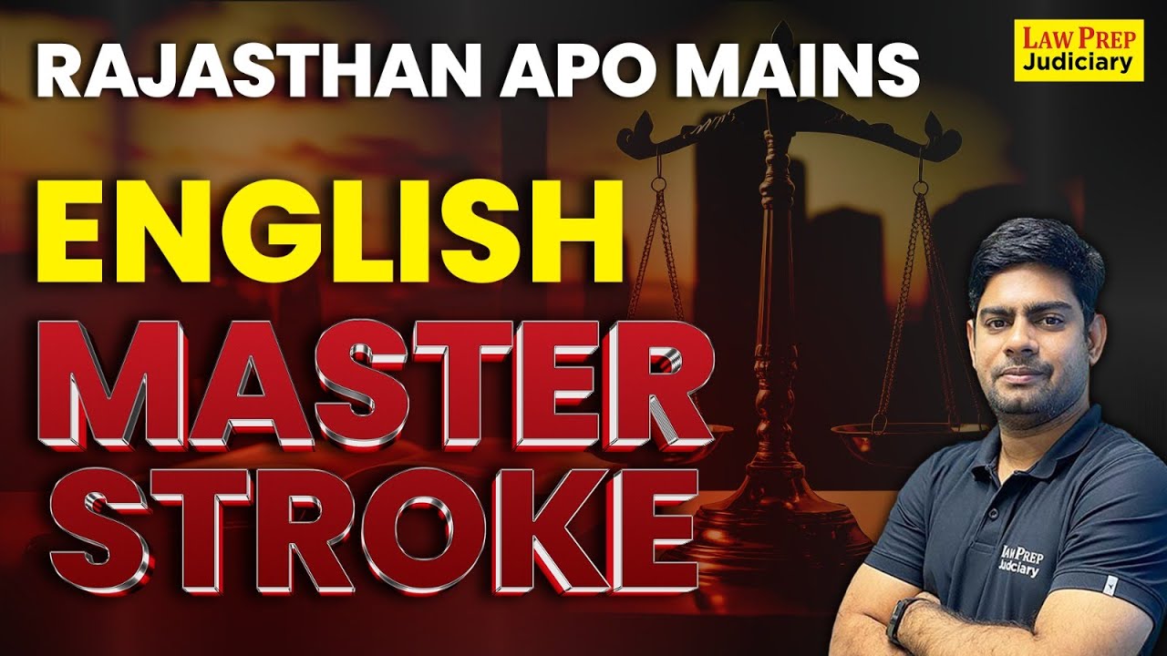 Rajasthan APO Mains : English | English Theory Class | English for Rajasthan APO | By Surya Sir