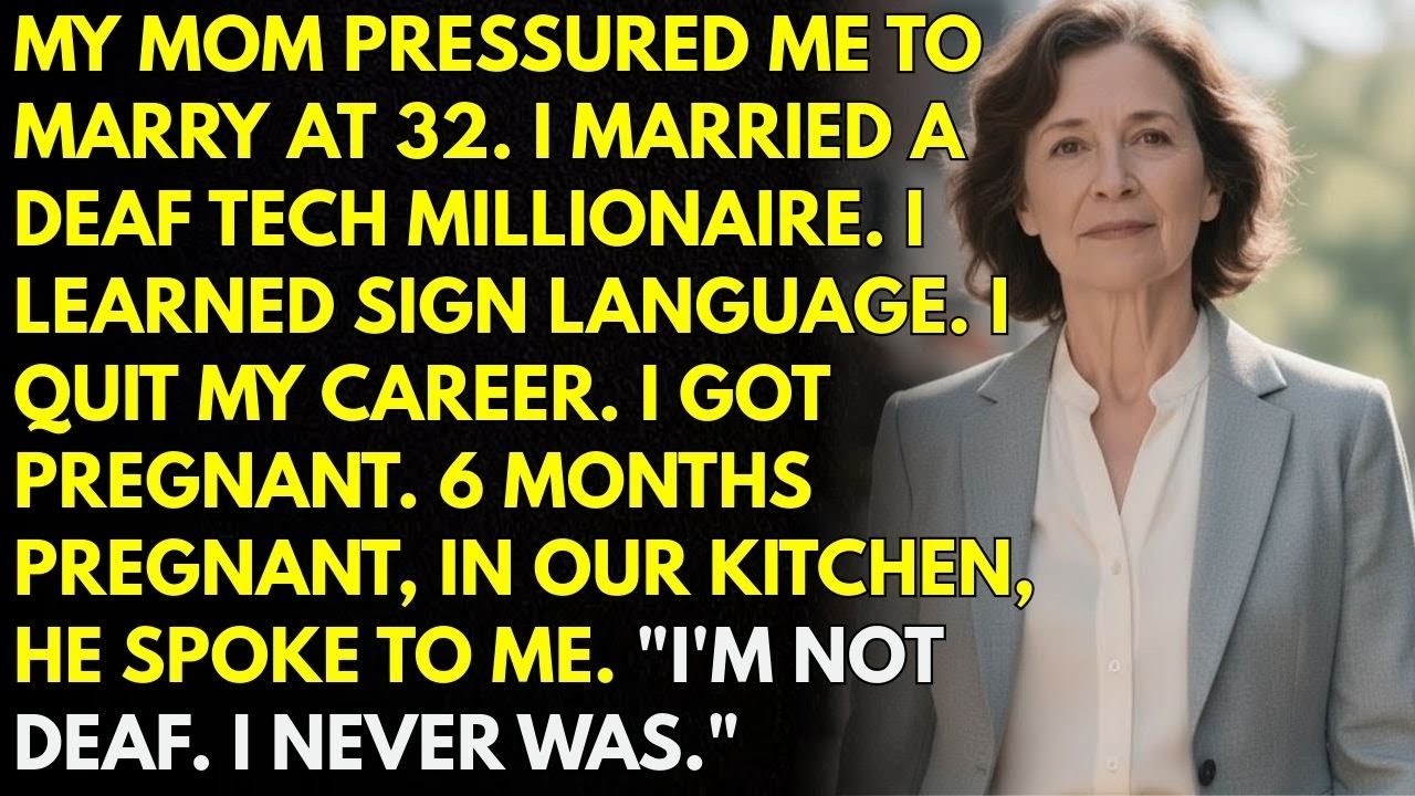The deaf tech millionaire I married could hear perfectly - he confessed while I was 6 months preg...