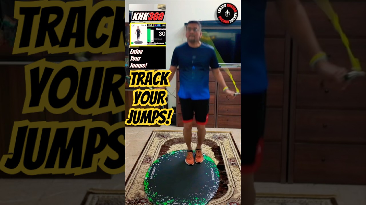 Beginner jump rope workout basic bounce - tracked jumps! 