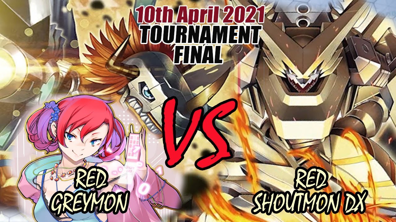 Digimon TCG Red Greymon Vs Red Shoutmon DX! - Tournament Final BO3! - 10th April 2021