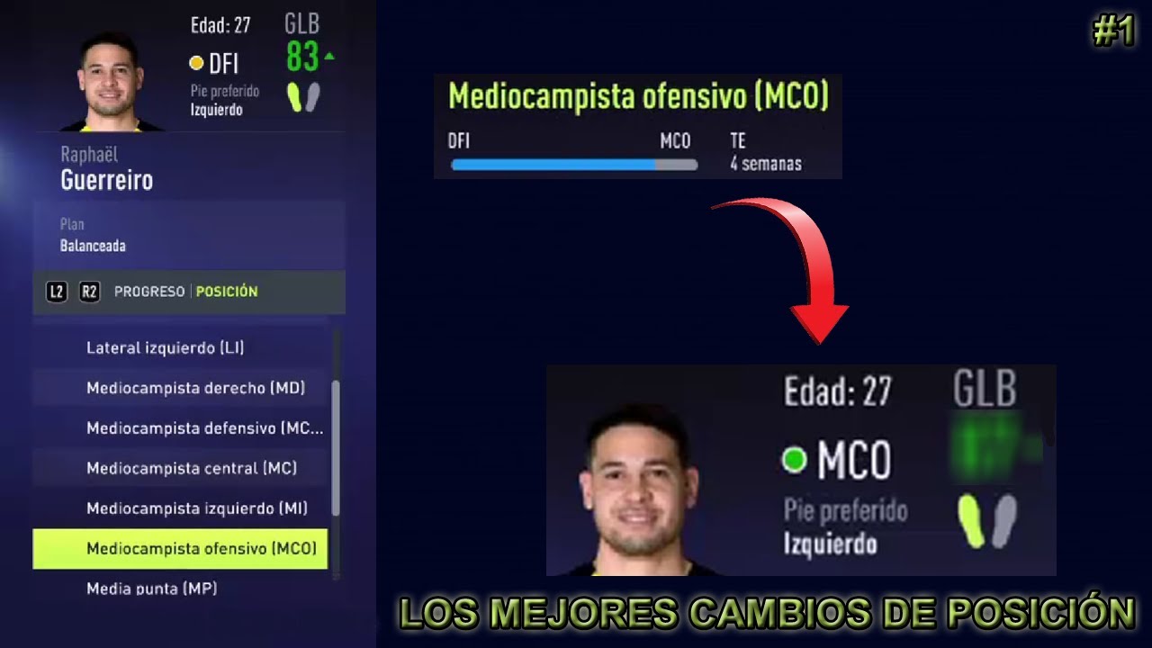 LOS MEJORES CAMBIOS DE POSICIÓN DE MODO CARRERA | FIFA 22