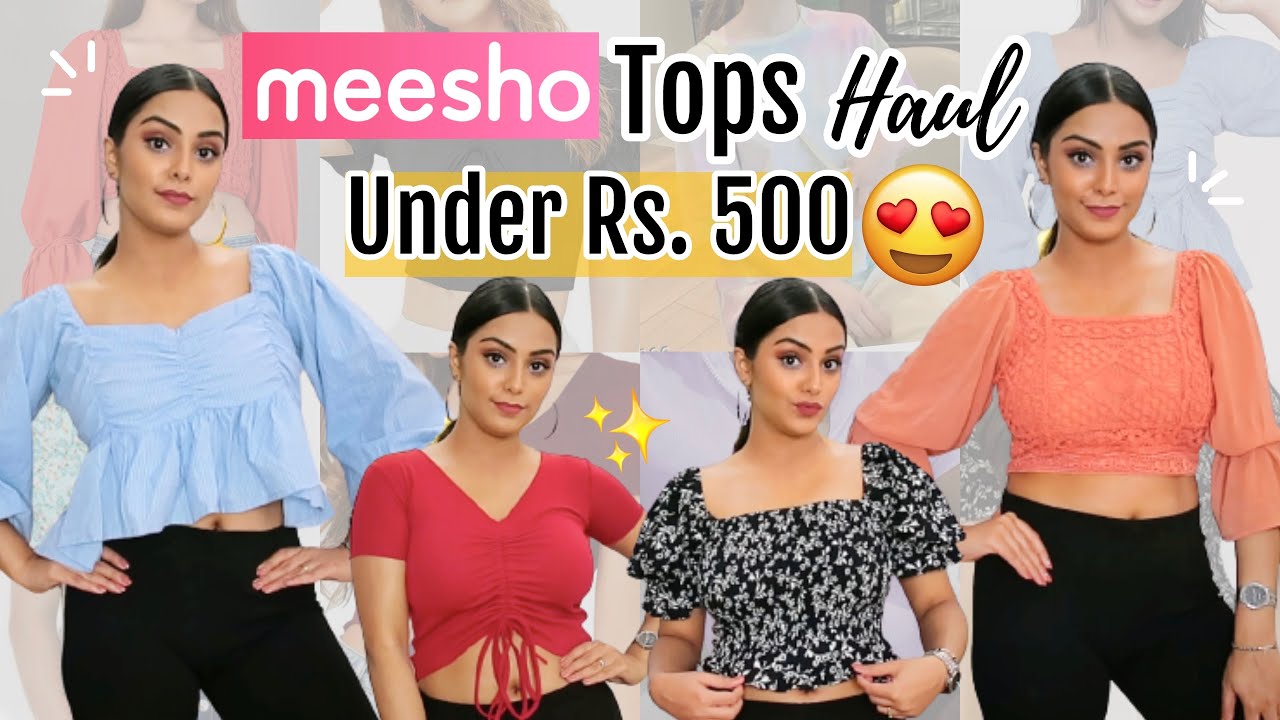 *Best* MEESHO TOPS HAUL Under Rs. 500 | Cute & Trendy | Upto 70% OFF Meesho Price Drop Sale!