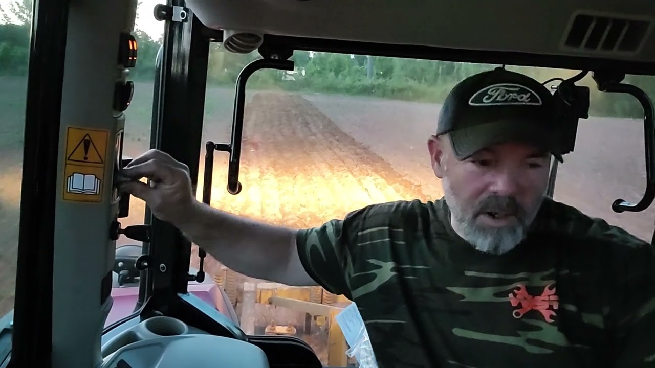 Massey 4707 and the 7 shank chisel plow