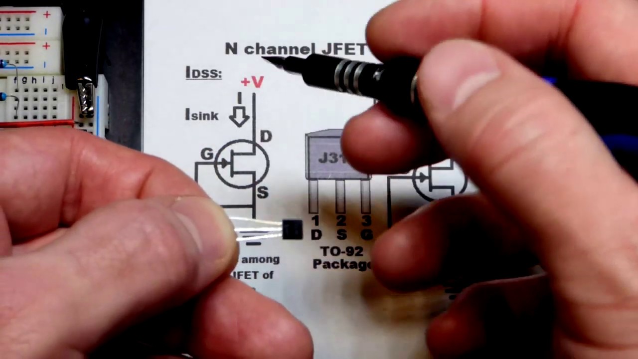 Quick N channel JFET current sink using J310 Junction Field Effect Transistor electronics I source