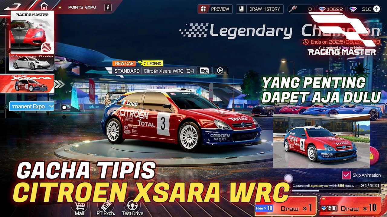 Racing Master SEA | Gacha dan Test Drive Mobil Standard "Citroen Xsara WRC" Mumpung Ada Mobil Enak