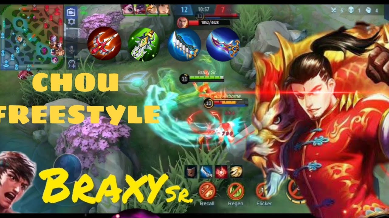 BRAXY SR. BUILD IS THE BEST CHOU BUILD EVER!! |Chou Freestyle|Solo Gameplay