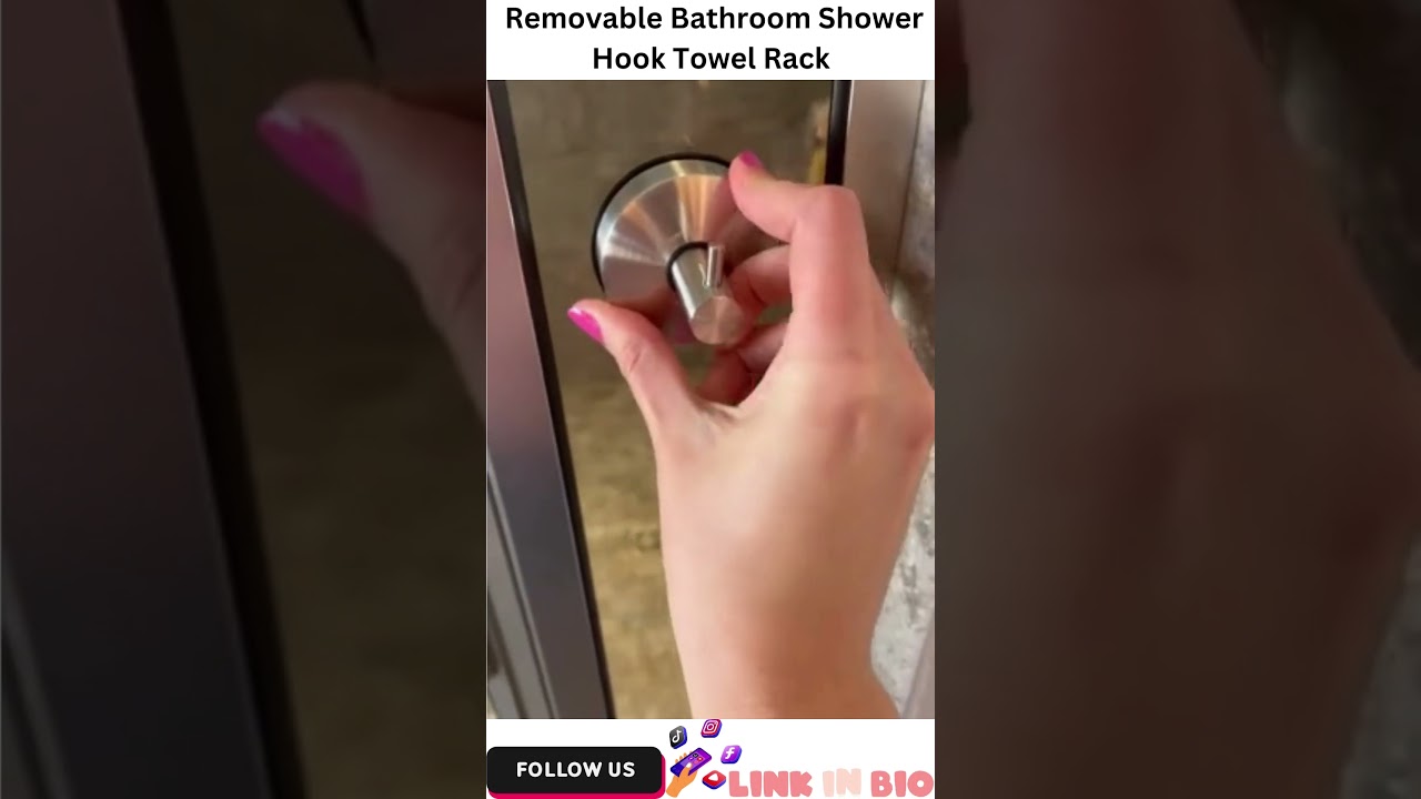 YOHOM 2Pcs SUS 304 Stainless Steel Vacuum Suction Cup Hooks Shower Holder  Removable Bathroom Shower