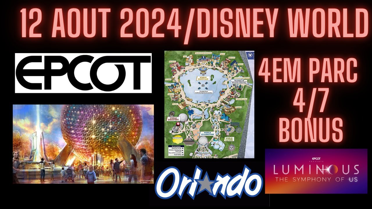 Vlog Voyage Orlando ( VF ) Jour 4 EPCOT ( Famille Belge en Floride)