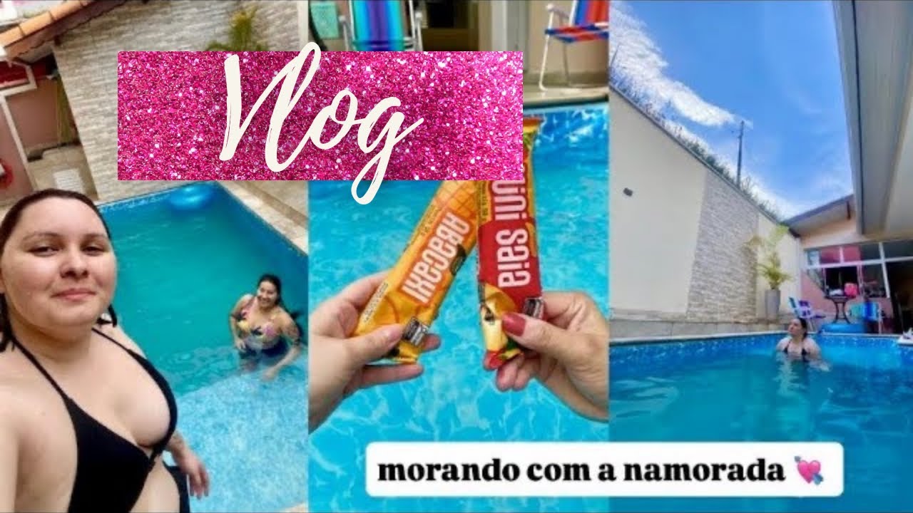 Fomos na piscina, glow up em casal | morando com a namorada 