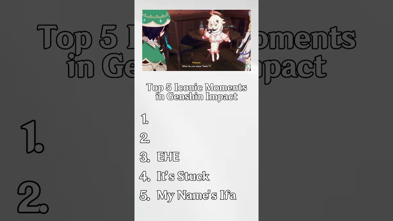 5 знаковых моментов в Genshin Impact #genshinimpact