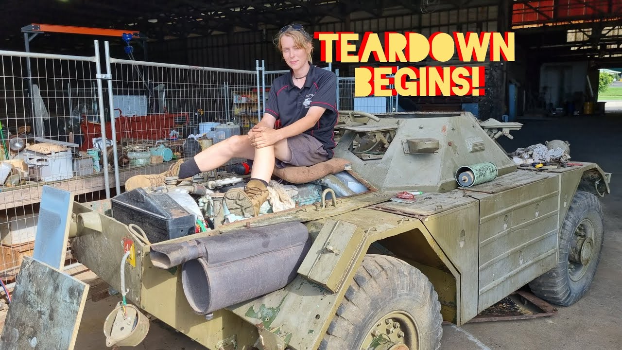 Dismantling a Cold-War era armoured car
