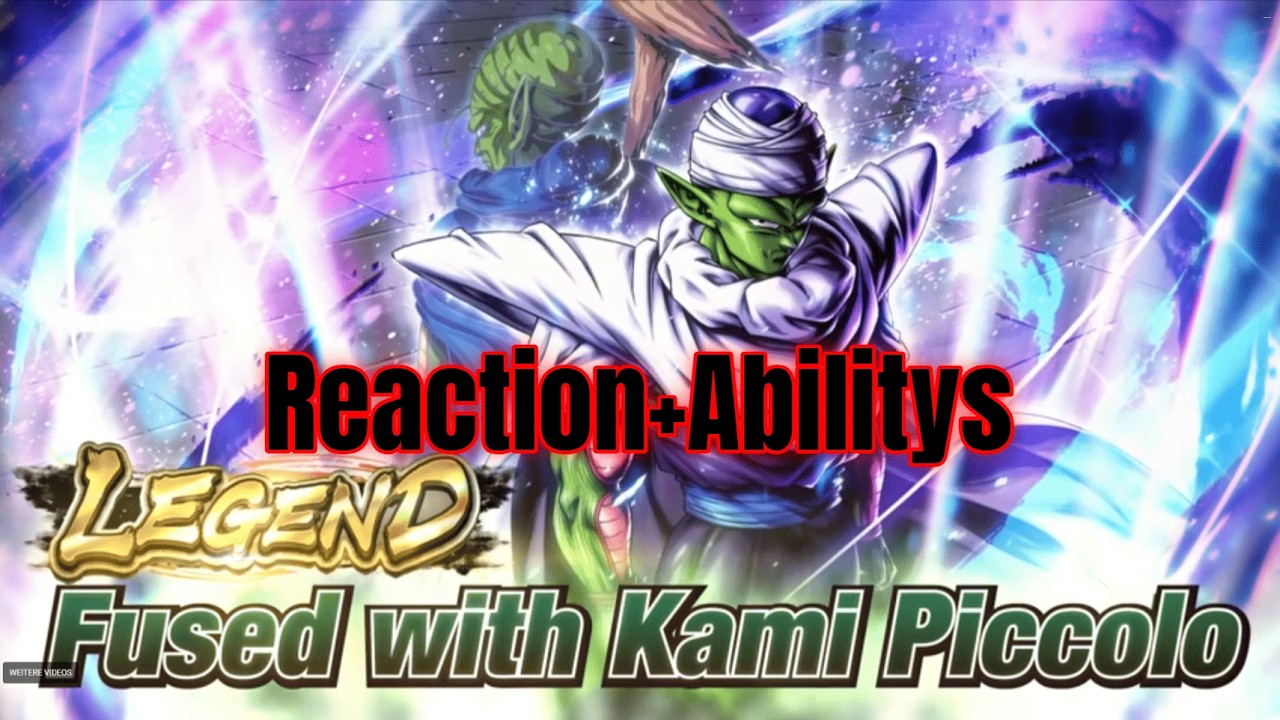 My reaction+Abilitys to Legend Piccollo in Dragonball Legends