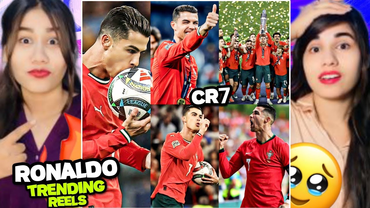 Cristiano Ronaldo Trending Reels Reaction 🇵🇹🔥 | Portugal vs Spain | Kohli-Style Celebration | Ashmah
