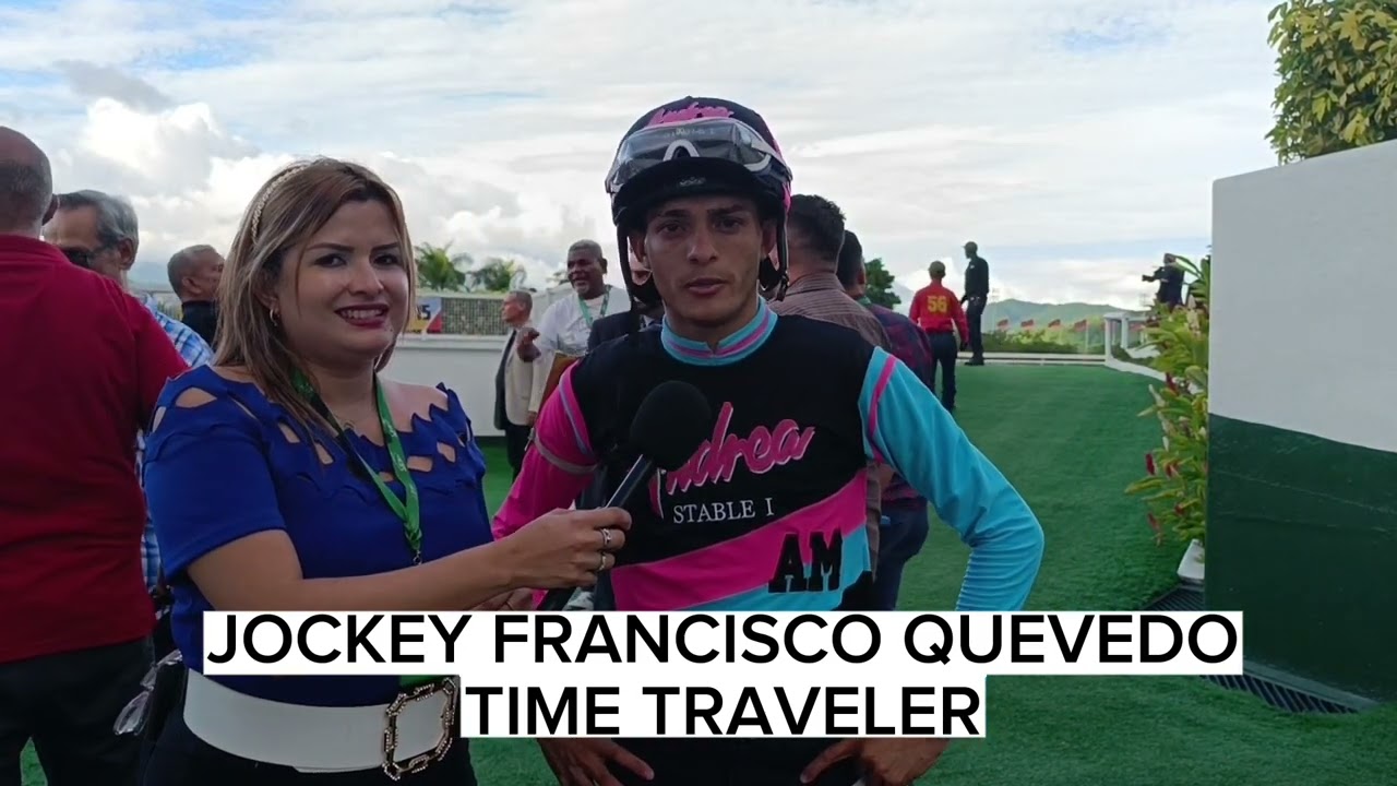 Declaraciones de Francisco Quevedo y Antonio BELLARDI luego de la victoria de Time Traveler #hipismo