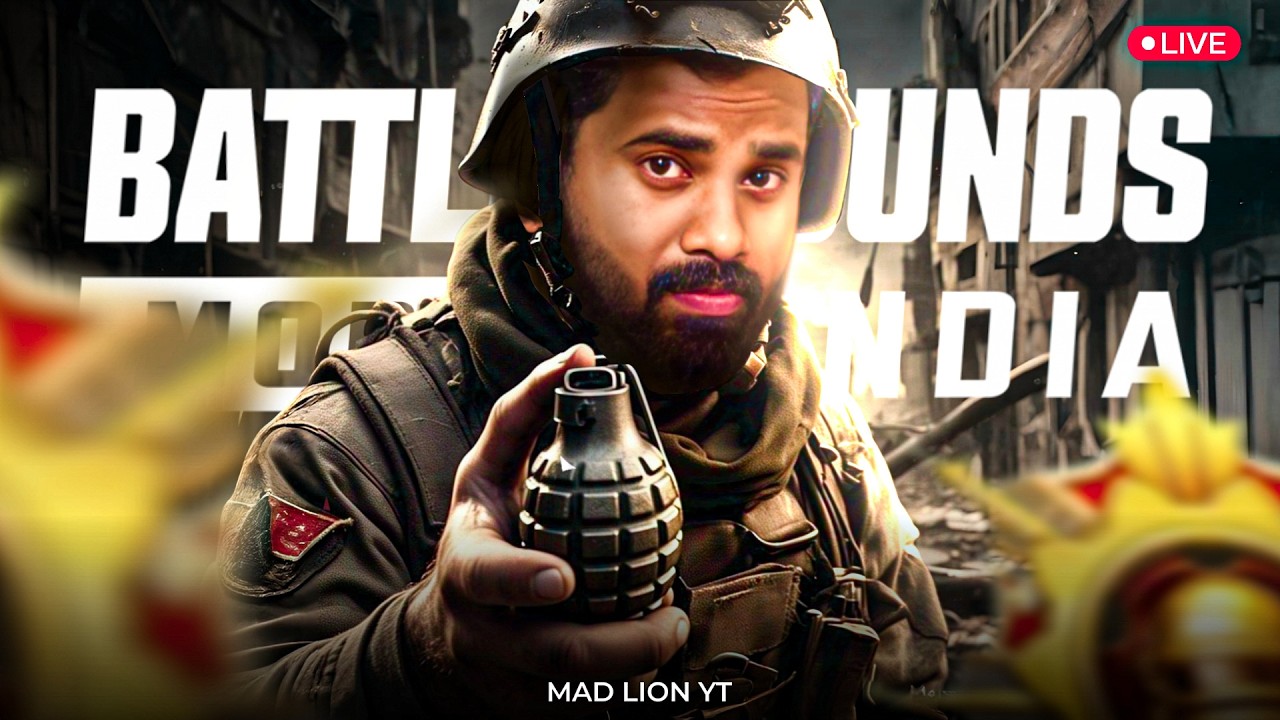 BGMI LIVE 🔴 Pro Gameplay | Chicken Dinner Target 🐔 | BGMI LIVE TELUGU | Mad Lion YT - 2108