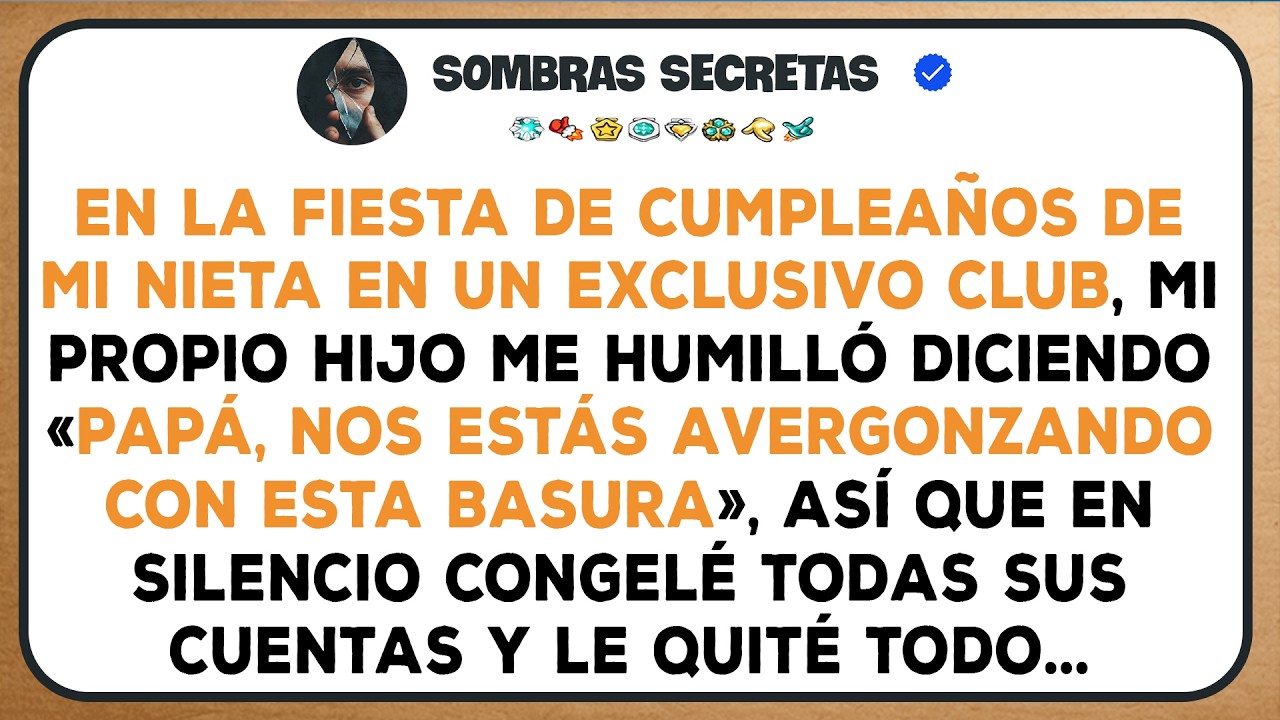 Mi Hijo Dijo «Nos Estás Avergonzando» En La Fiesta De Su Hija; Al Día Siguiente, Congelé Todo Y…
