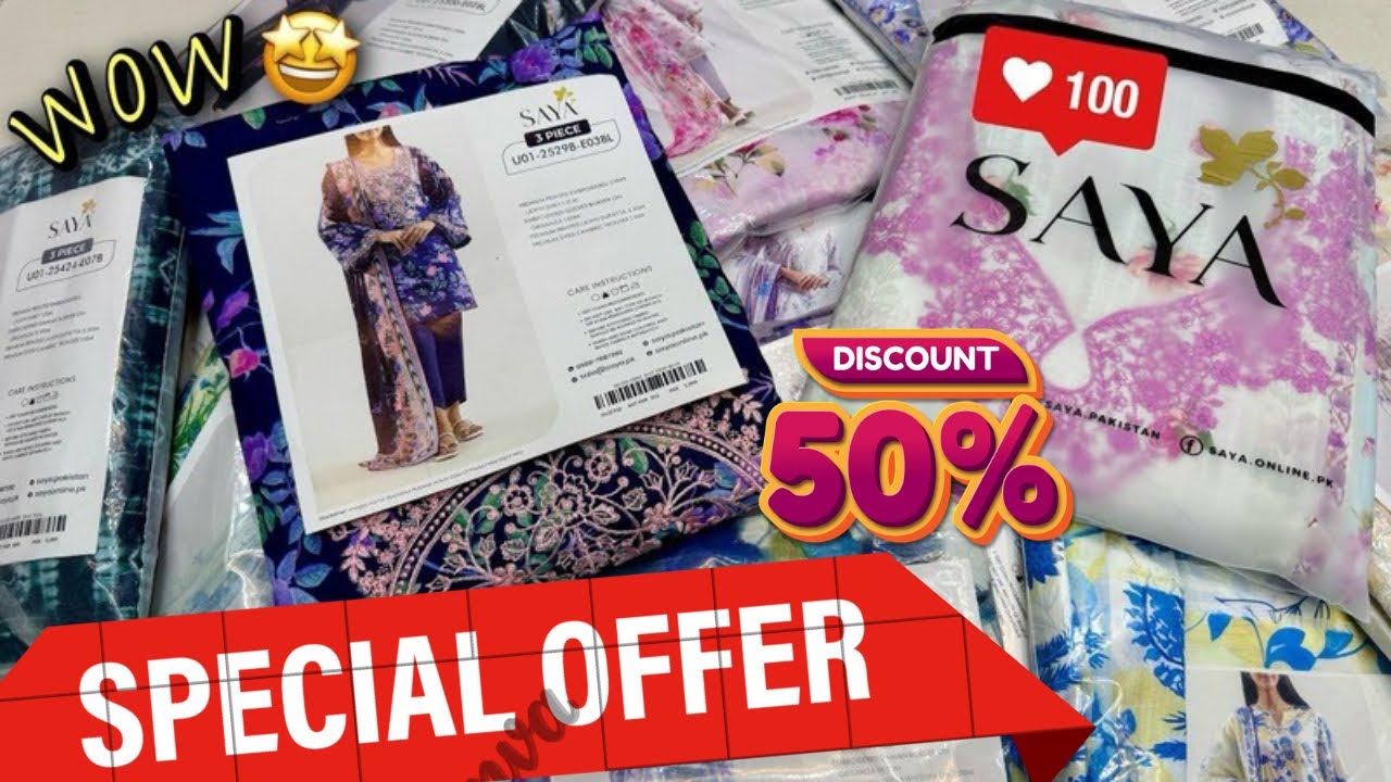 Saya New Collection || Saya Embroidery Lawn 2026 || Saya Collection