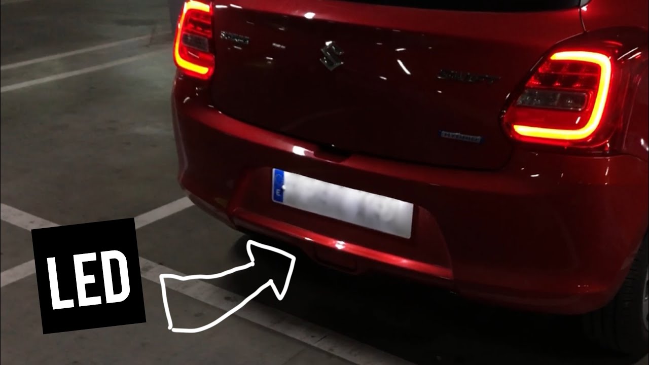 Como cambiar luces de matrícula LED - Suzuki Swift 2017 - 2021 💡