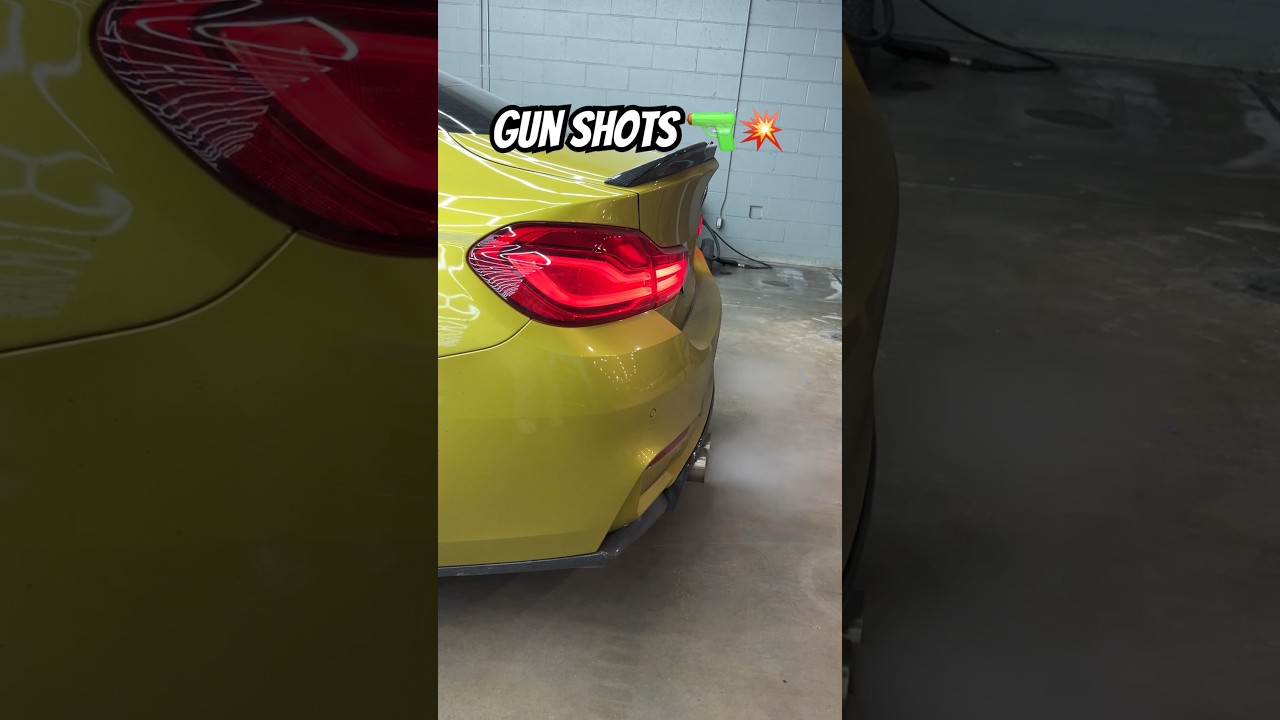 THE GUNSHOTS 😮&zwj;💨 #cars #projectgamma #car #bmw #m4 #european #fastcar #viral#bmwrev