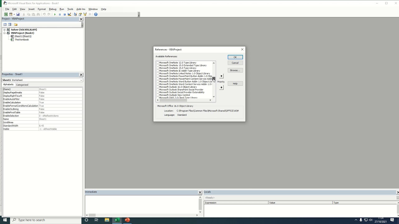 Enable use of regular expressions (RegEx) in Excel