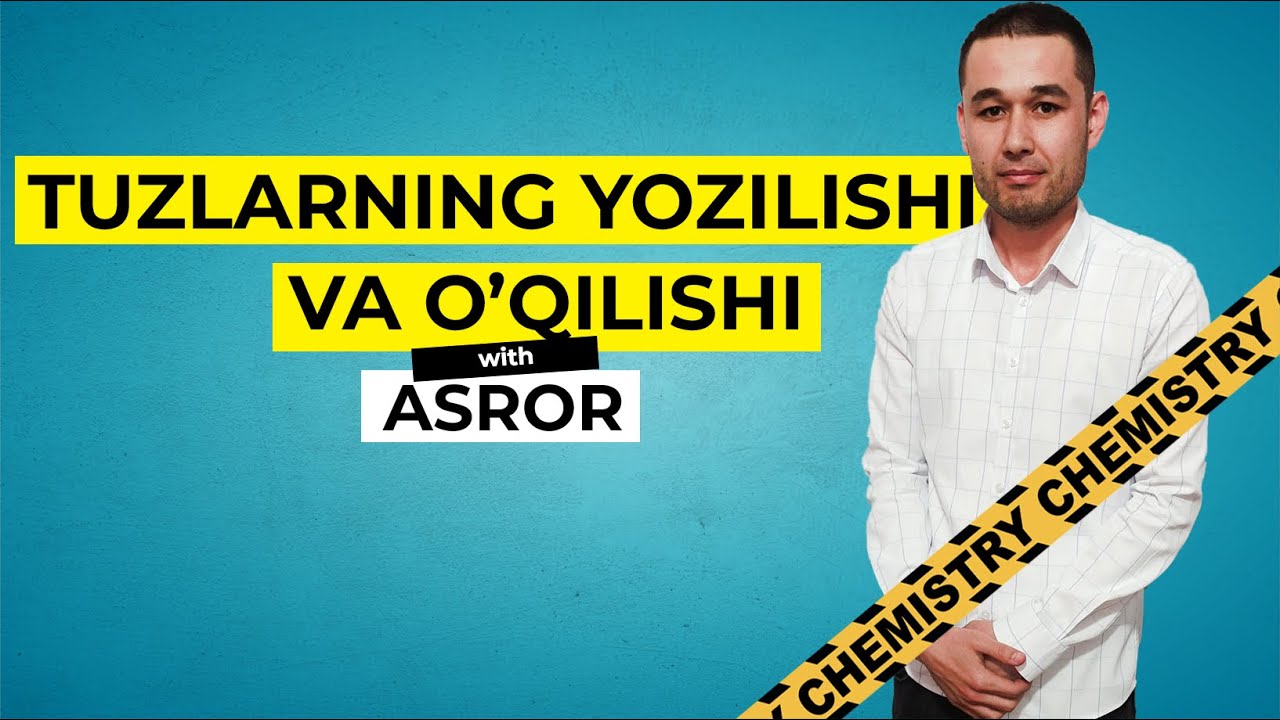 Tuzlarning yozilishi va o'qilishi | California School