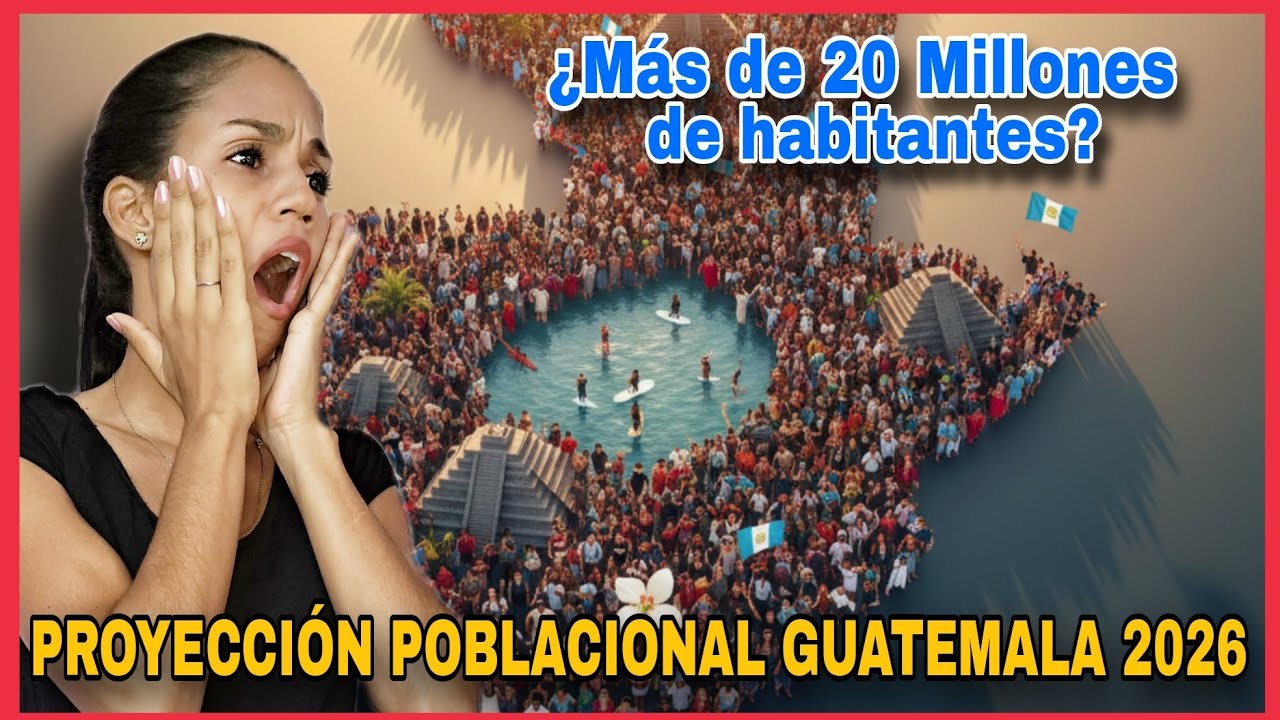 ⁉️Más de 20 MILLONES de HABITANTES⁉️PROYECCIÓN POBLACIONAL GUATEMALA🇬🇹 2026😨@reaccionesdedari 