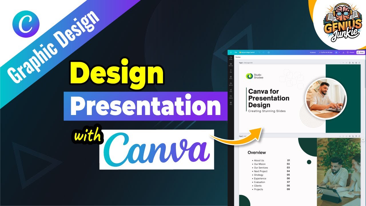 How to Design Stunning Presentations with Canva Step by Step Guide | Genius Junkie