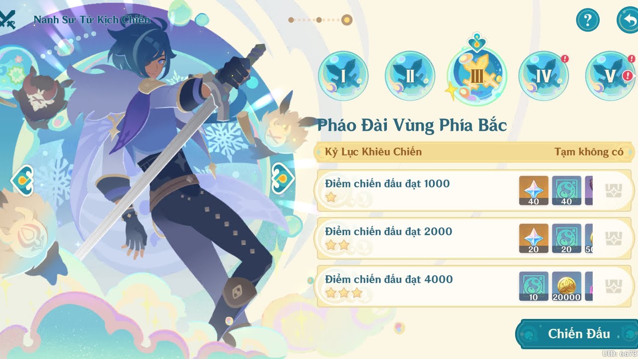 Pháo Đài Vùng Phía Bắc: Cách Đạt 4000 Điểm Dễ Dàng! | Kaeya Combat Challenge