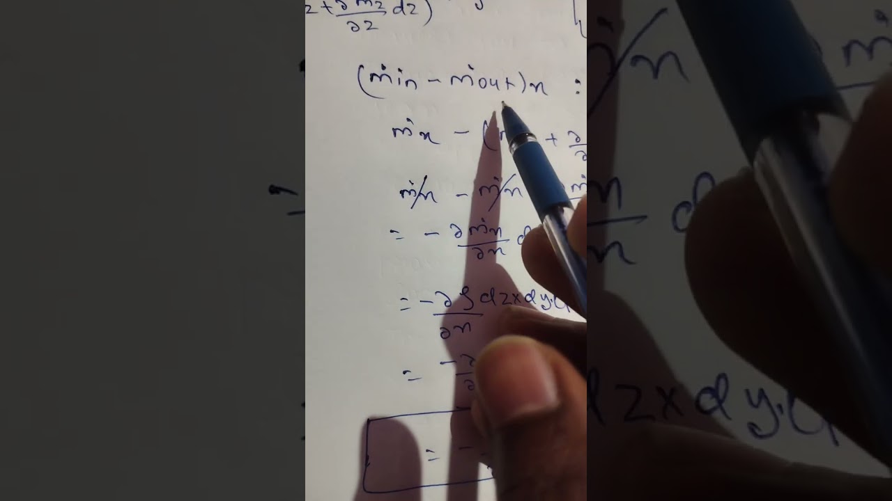 Continuity equation FTS (FIRE TECHNOLOGY AND SAFETY) 