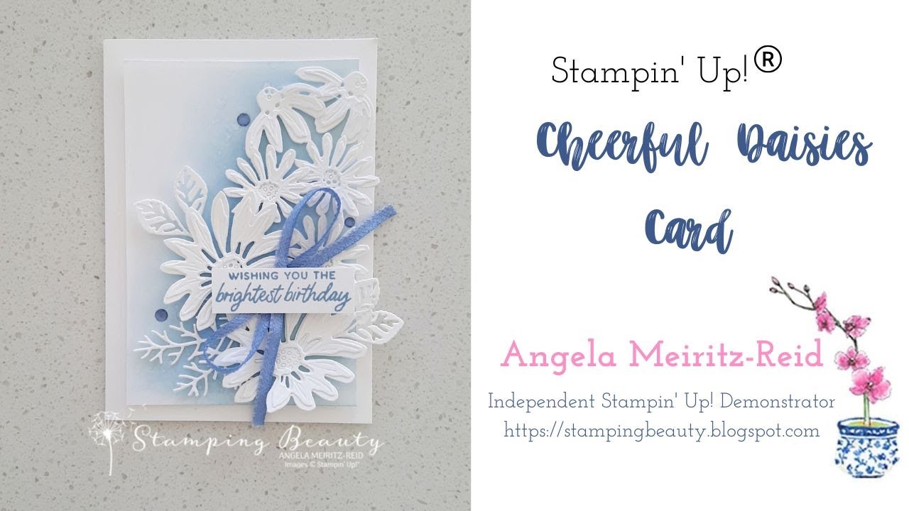 CHEERFUL DAISIES MONOCHROMATIC BIRTHDAY CARD