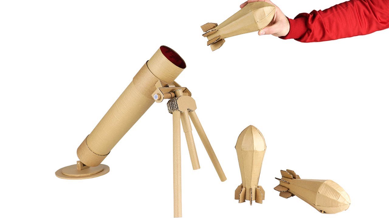 How To Make Mortar Launcher - Cardboard