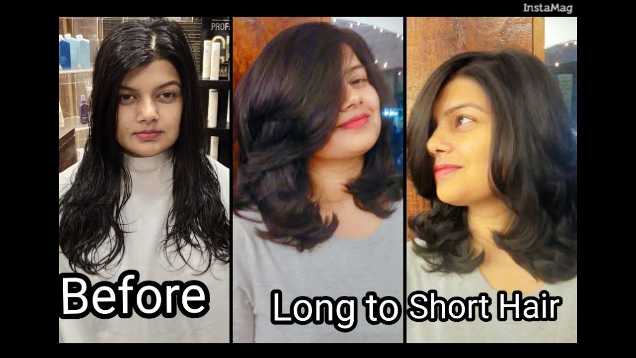 Long  to Short Haircut - easy short haircut tutorial in hindi - Haircut Expert by Shyama's Makeover