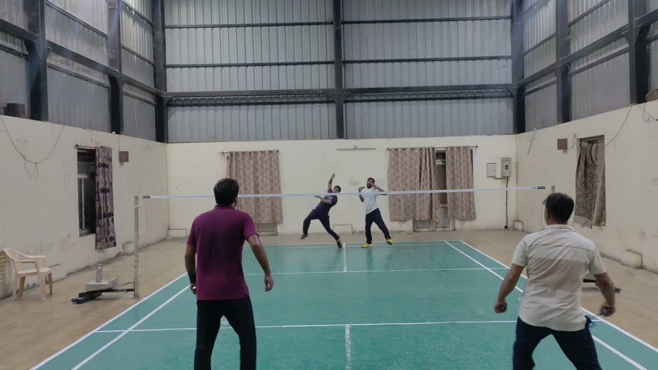 BK Yadav & Ashish Goyal Vs Niraj & Ravindra badminton 🏸 doubles match 