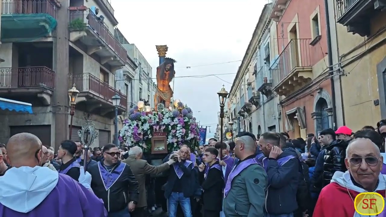Adrano -  Processione Cristo alla Colonna -  17 /04 /2025