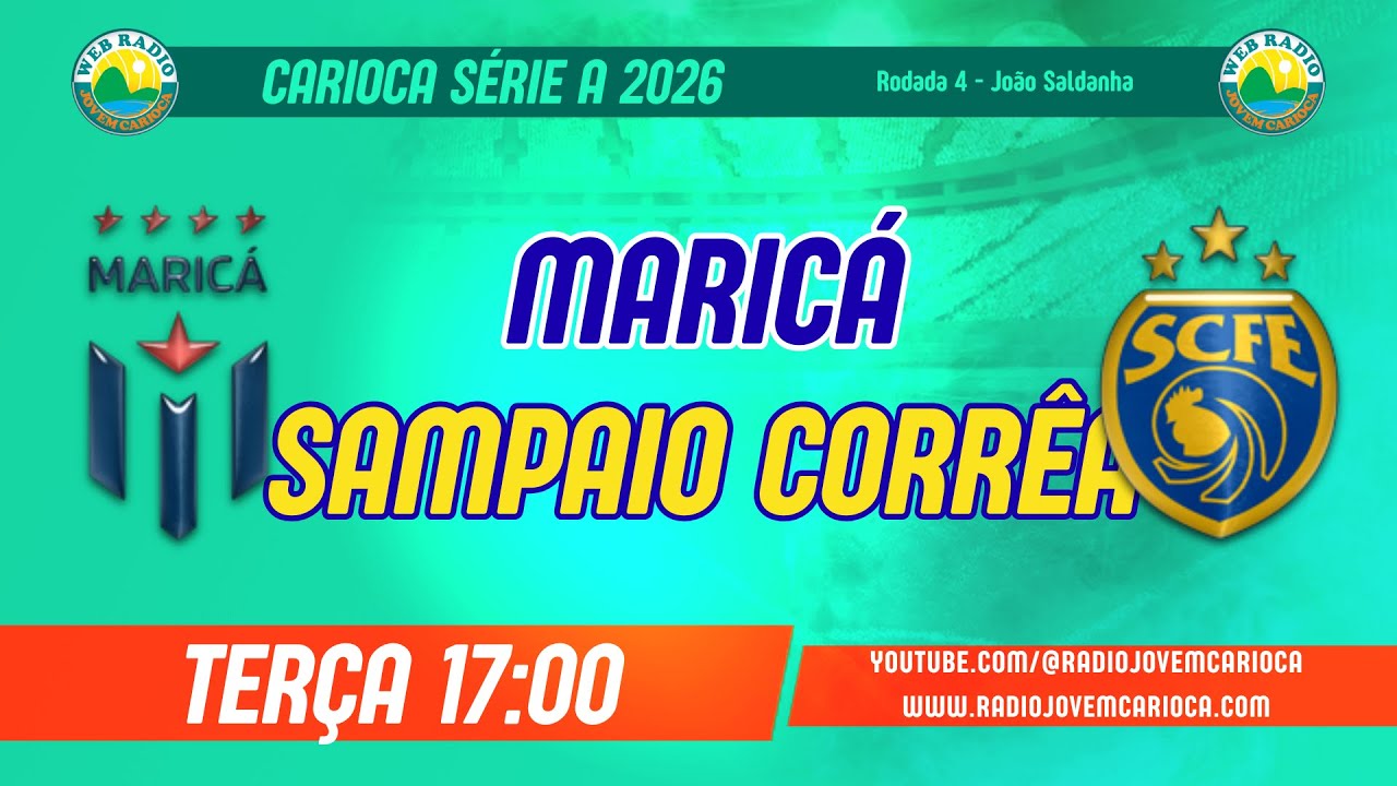 Maricá x Sampaio Corrêa - Carioca Série A 2026 (Rodada 4) - AO VIVO EM ÁUDIO