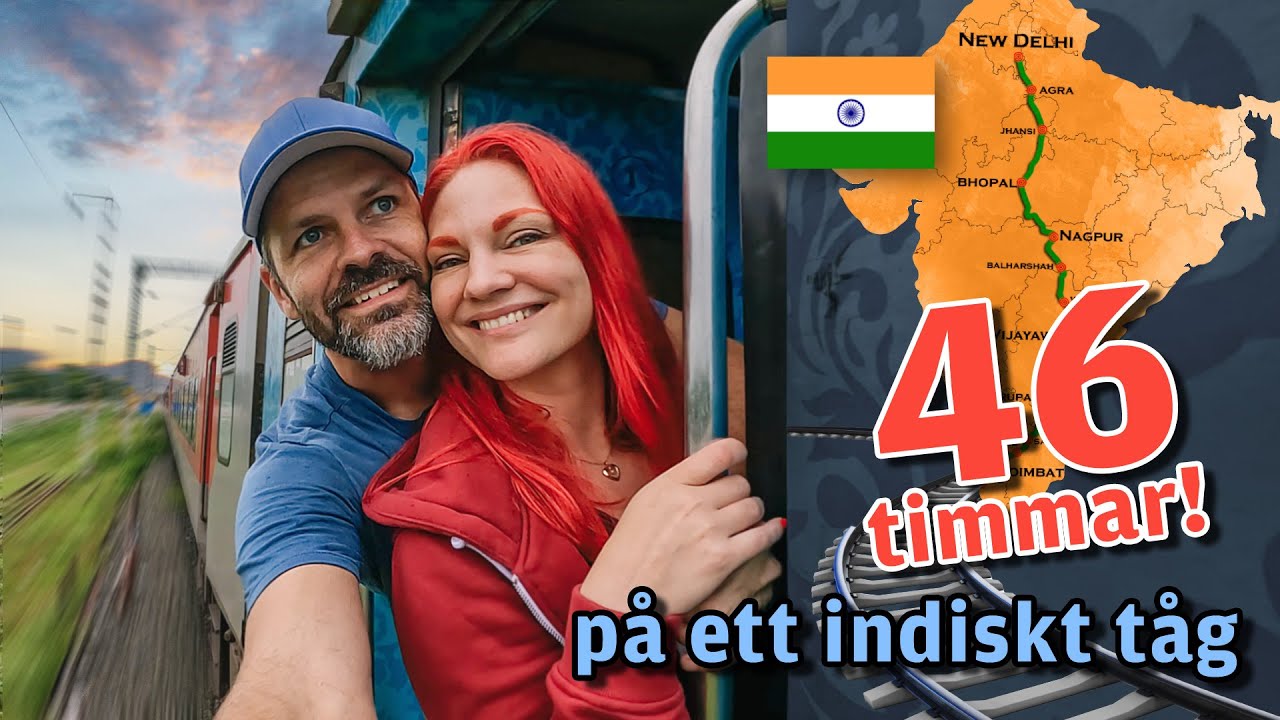 46 timmar på ett fullsatt tåg i Indien - från Dehli till Kerala i klass 3AC