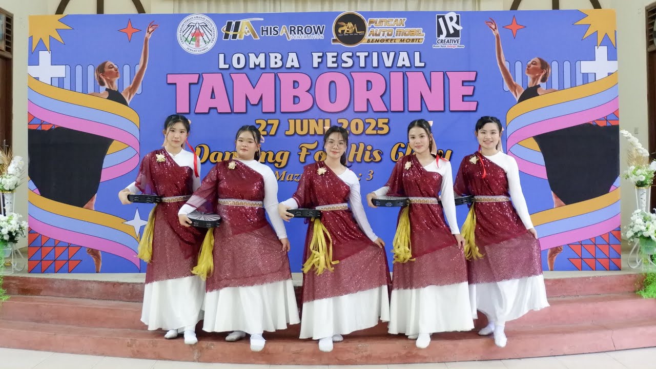 FESTIVAL TAMBORINE KALBAR,GKKB SIANTAN,PESERTA NO URUT KEDUA,JUARA 2,(KUMAU B’RITAKAN - GMS)
