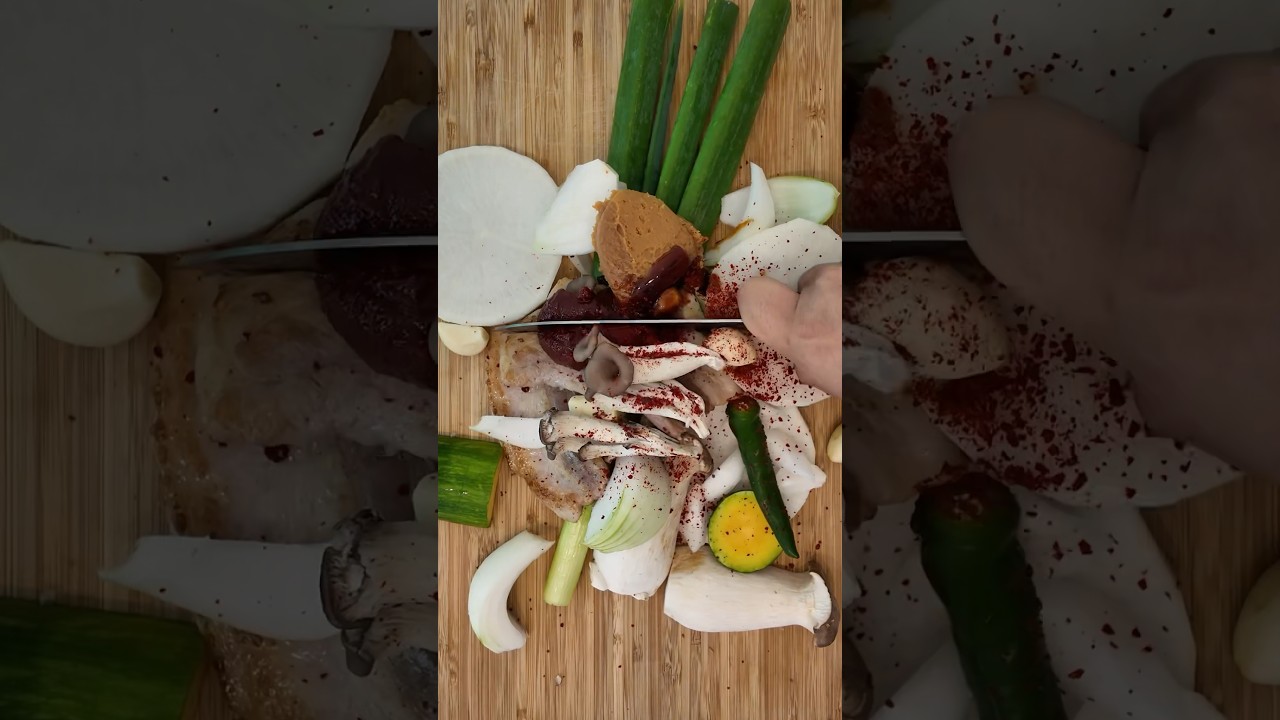 채소를 잘게 썰면? 🥘Just chop it! #강된장 #gangdoenjang