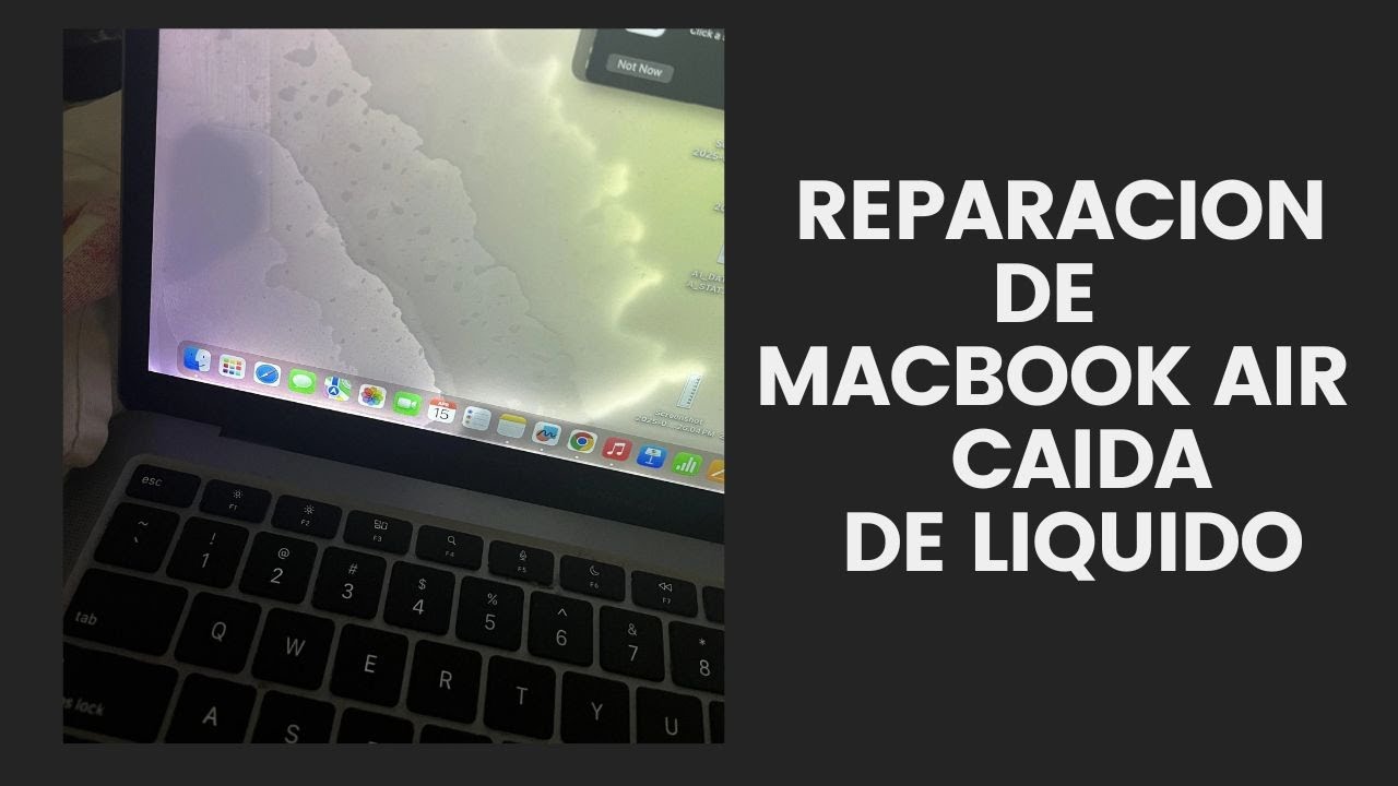 MACBOOK AIR 2015 DAÑOS POR AGUA, Como la reparamos?