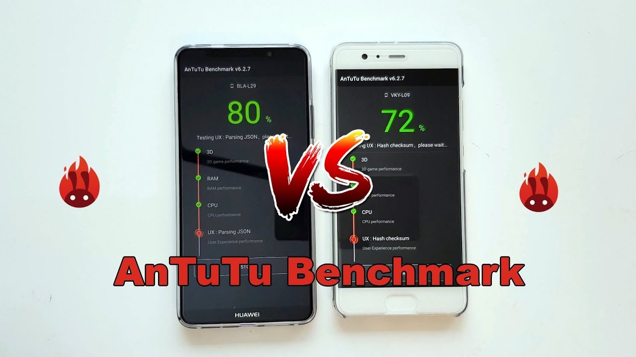 Huawei Mate 10 Pro vs. Huawei P10 Plus - AnTuTu Benchmark